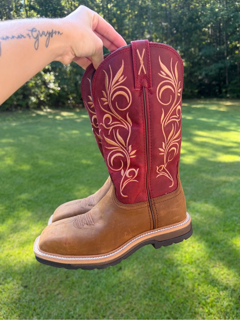 TWISTED X WOMEN'S WESTERN WORK BOOTS - STEEL TOE